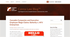 Desktop Screenshot of cannalawblog.com