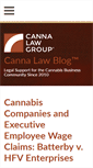 Mobile Screenshot of cannalawblog.com