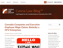 Tablet Screenshot of cannalawblog.com